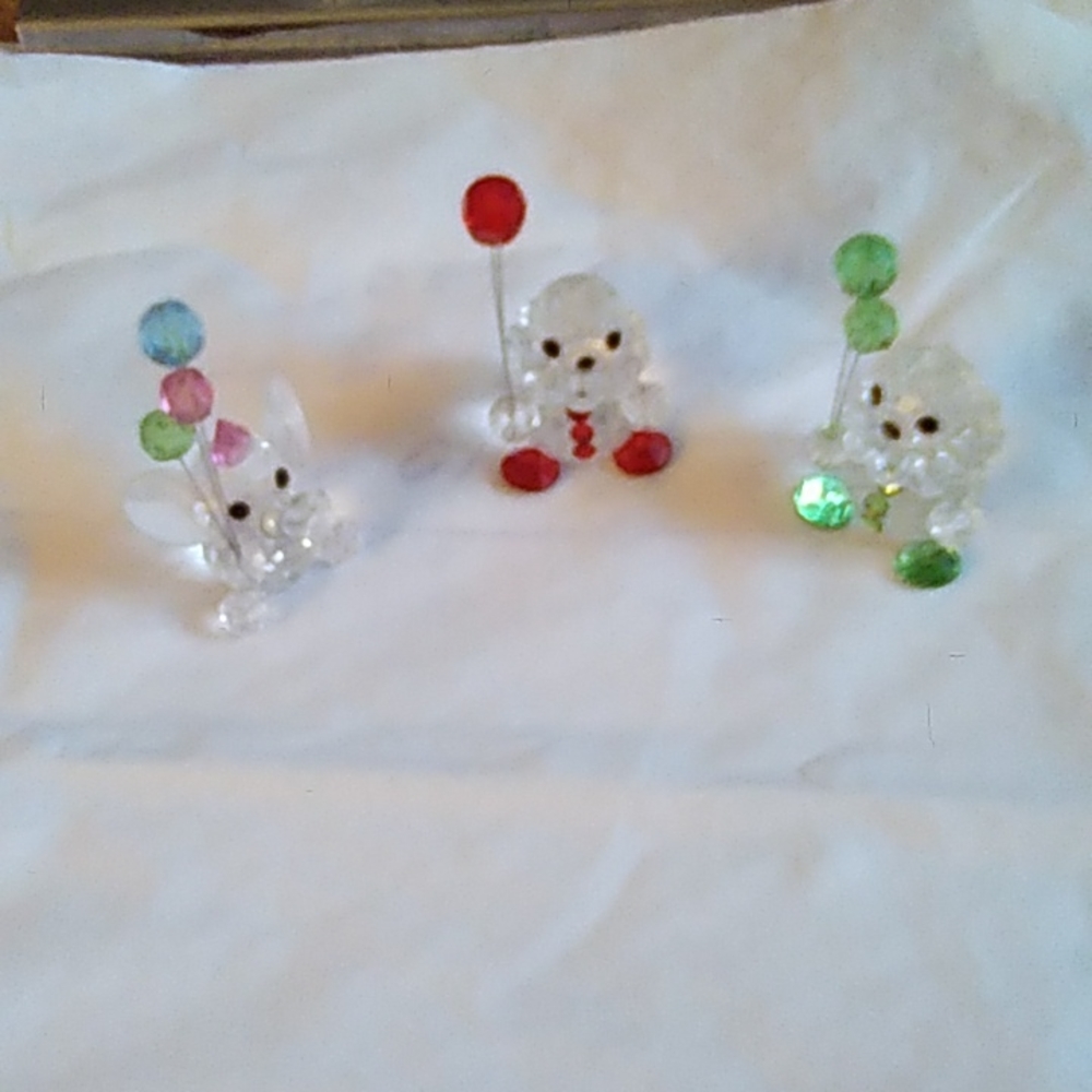 Crystal Birthday Clown ( One Elephant/Two Clown). "NOT A SET"